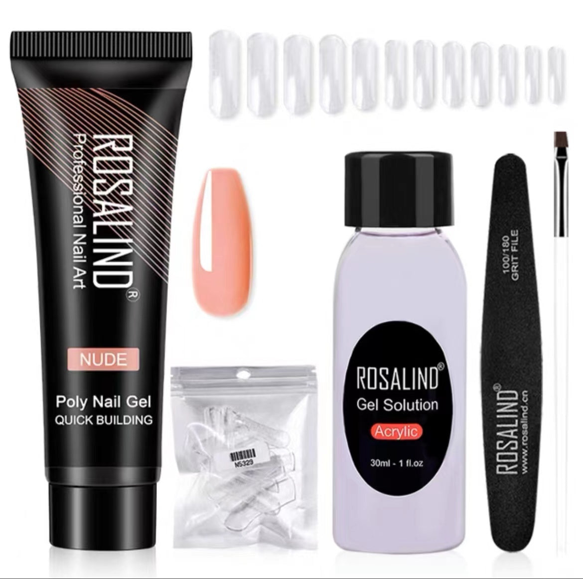 JMT-810698 Poly Nail Gel Manicure Set - Complete Nail Polish Kit for Stunning Nails