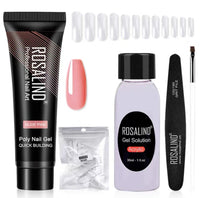 HKM-162963 Poly Nail Gel Manicure Set - Complete Nail Polish Kit for Stunning Nails
