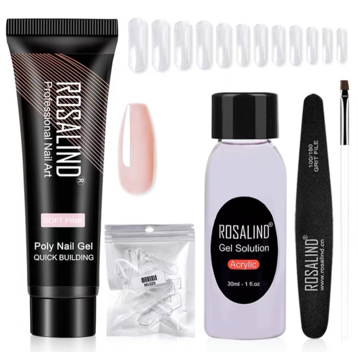 JMT-810698 Poly Nail Gel Manicure Set - Complete Nail Polish Kit for Stunning Nails