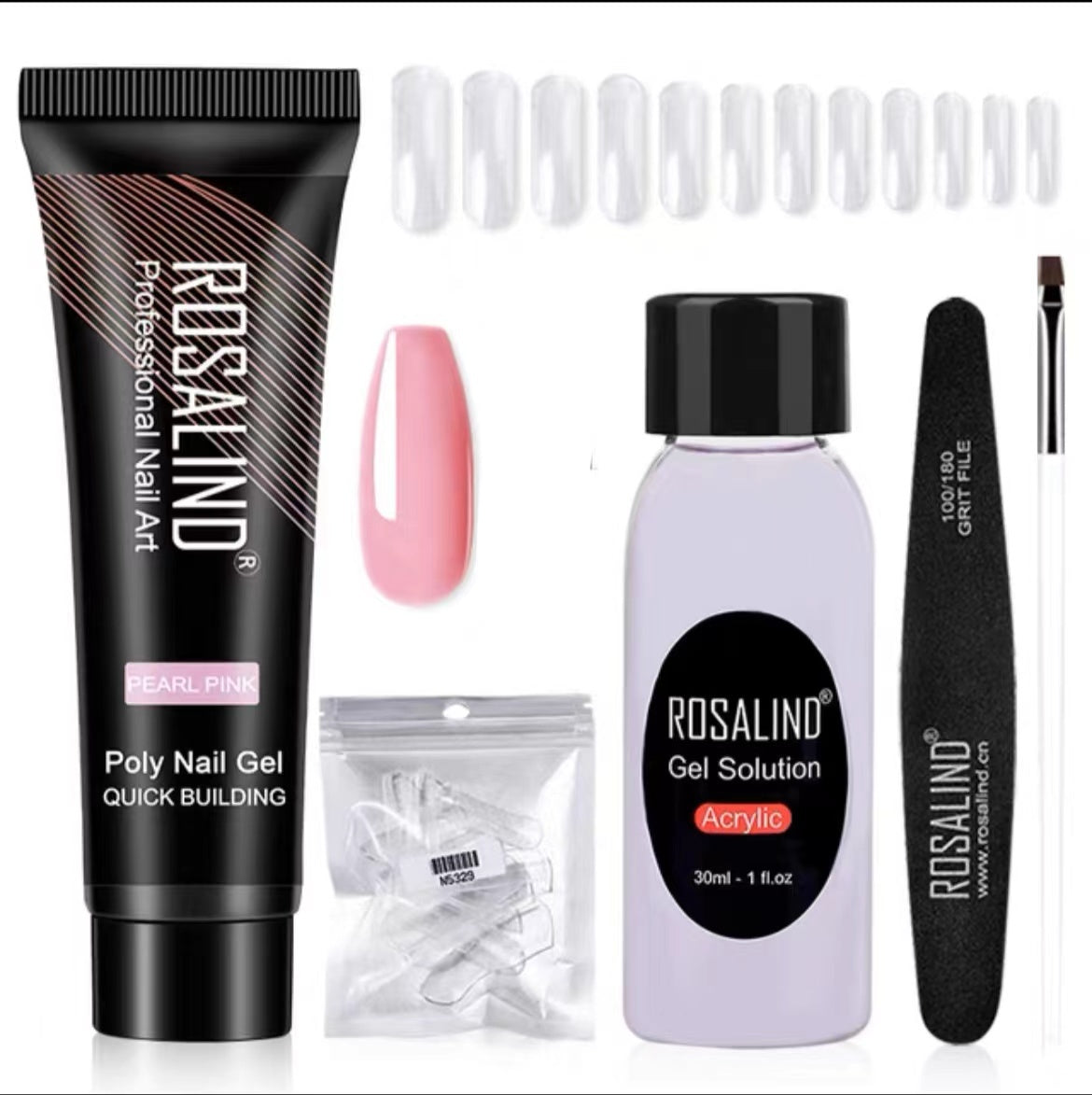 JMT-810698 Poly Nail Gel Manicure Set - Complete Nail Polish Kit for Stunning Nails