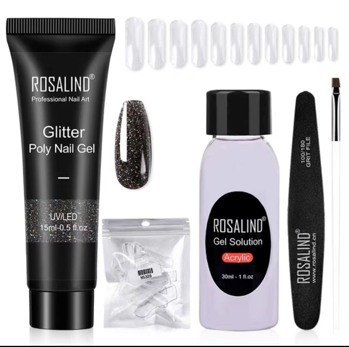 JMT-810698 Poly Nail Gel Manicure Set - Complete Nail Polish Kit for Stunning Nails