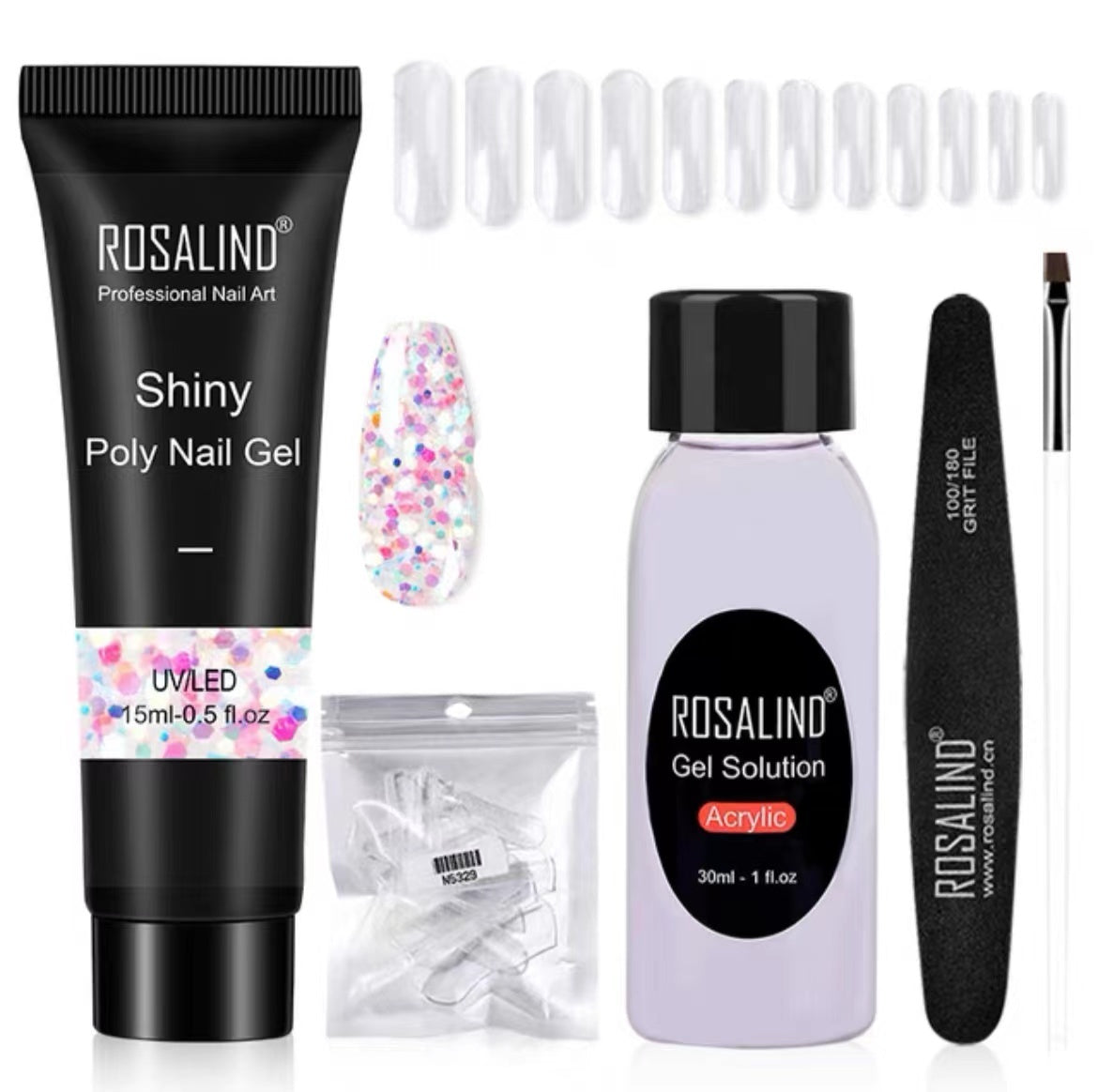 JMT-810698 Poly Nail Gel Manicure Set - Complete Nail Polish Kit for Stunning Nails