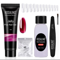 HKM-162963 Poly Nail Gel Manicure Set - Complete Nail Polish Kit for Stunning Nails
