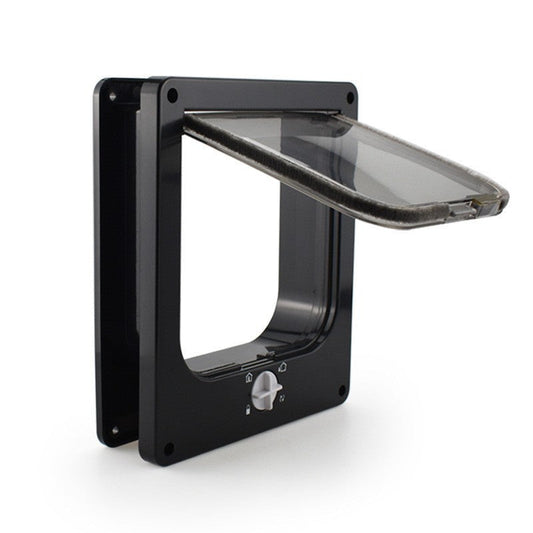 HKM-299475 Indoor Cat and Dog Door with Rotary Lock and Magnetic Closure - Weatherproof Design for Cats and Small Dogs - Various Sizes Available
