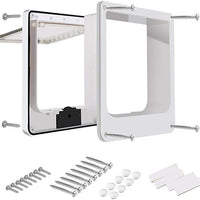 HKM-299475 Indoor Cat and Dog Door with Rotary Lock and Magnetic Closure - Weatherproof Design for Cats and Small Dogs - Various Sizes Available