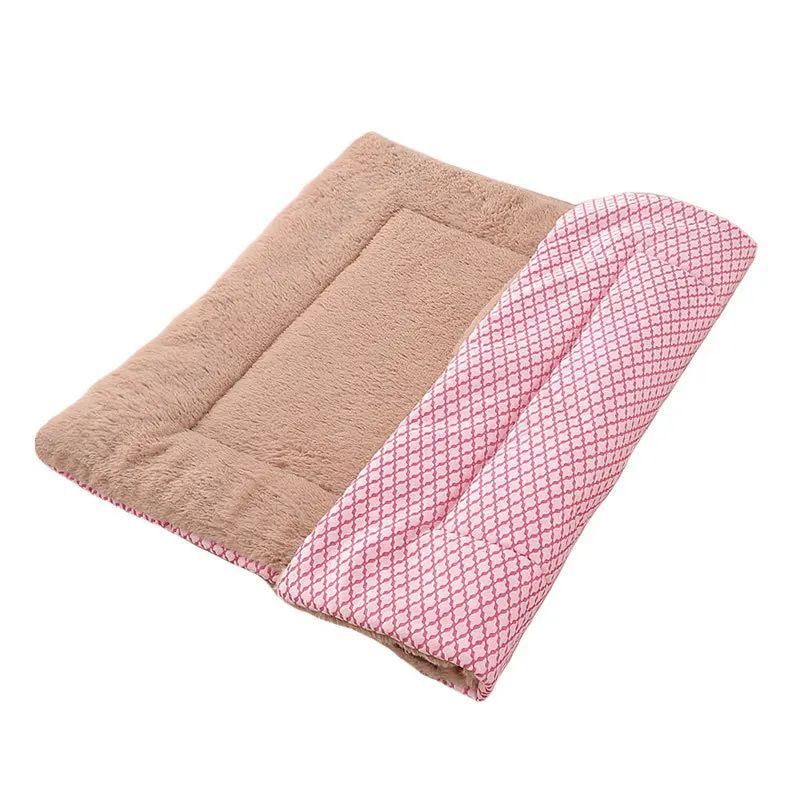 HKM-586003 Premium Washable Plush Dog Bed Mat and Cat Cushion – Soft, Dual-Purpose Mattress for Small, Medium, and Large Pets