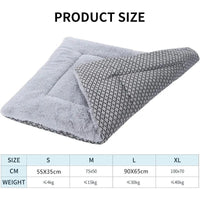 HKM-586003 Premium Washable Plush Dog Bed Mat and Cat Cushion – Soft, Dual-Purpose Mattress for Small, Medium, and Large Pets