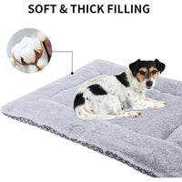 HKM-586003 Premium Washable Plush Dog Bed Mat and Cat Cushion – Soft, Dual-Purpose Mattress for Small, Medium, and Large Pets