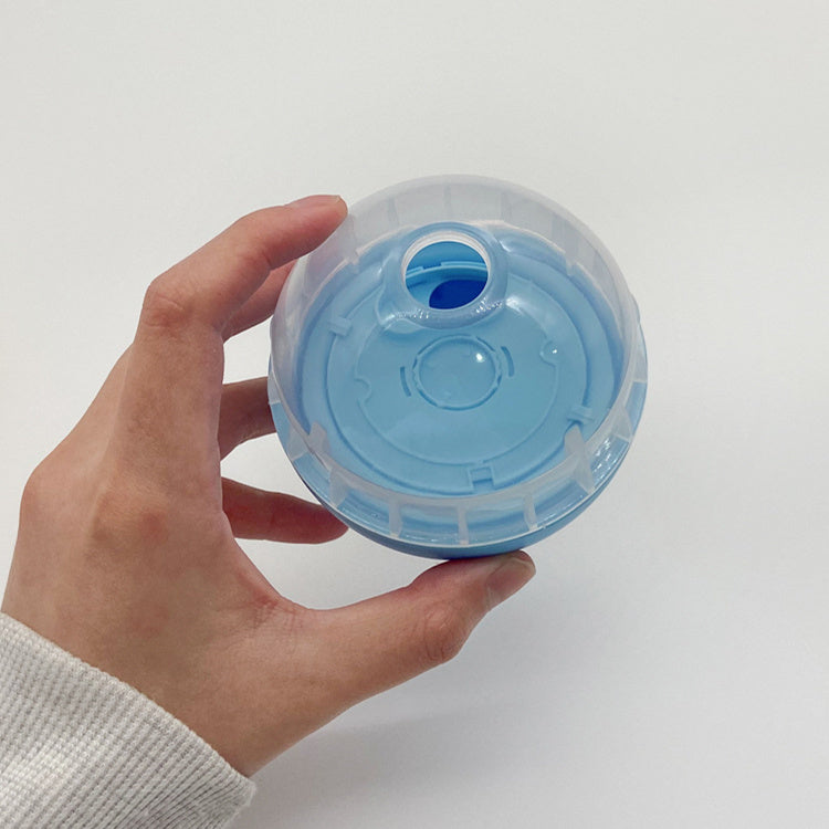 HKM-908435 Pet Food Leakage Ball Tumbler Toy for Dogs and Cats - Durable Plastic, 8.5CM Diameter, Available in Blue, Pink, Yellow