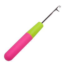HKM-444627 Plastic and Metal Crochet Needle for Weaving with Comfortable Handle - 16 cm Length, 5.5 mm Width
