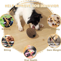 HKM-268051 Indestructible Pine Cone Dog Toy with Treat Dispenser for Medium to Large Dogs
