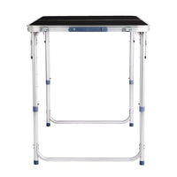 HKM-221459 4ft Outdoor Folding Table - Aluminum Alloy Rectangular with 50kg Capacity