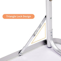 HKM-221459 4ft Outdoor Folding Table - Aluminum Alloy Rectangular with 50kg Capacity
