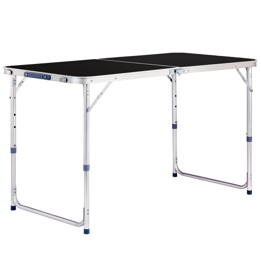 HKM-221459 4ft Outdoor Folding Table - Aluminum Alloy Rectangular with 50kg Capacity
