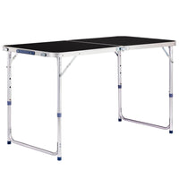 HKM-221459 4ft Outdoor Folding Table - Aluminum Alloy Rectangular with 50kg Capacity
