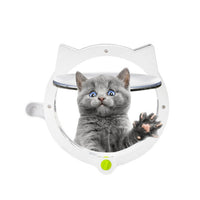 HKM-234131 Intelligent Control Cat Door - ABS Material, Available in White and Black