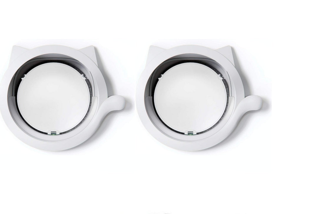 HKM-234131 Intelligent Control Cat Door - ABS Material, Available in White and Black