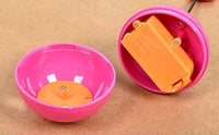 HKM-558163 Interactive Tumbler Toy with Built-in Laser Light and Feather Features for Cats