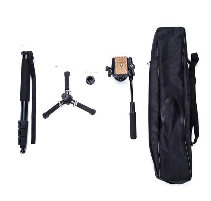 KTX-577491 Portable Monopod 588 for SLR, Mirrorless, and DV Cameras, Max Height 166cm, Lightweight Aluminum Alloy