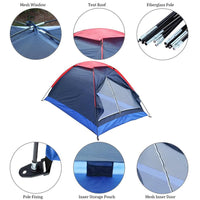 HKM-531027 Couple's Outdoor Double-Layer Camping Tent for Comfortable Adventures