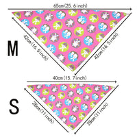 HKM-029011 Easter-Inspired Triangle Pet Scarf Towel for Medium to Large Dogs