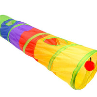 HKM-642003 Extra Long Cat Tunnel - 25 x 120 cm, Soft, Easy-Clean Material, Folds for Convenient Storage
