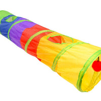 HKM-642003 Extra Long Cat Tunnel - 25 x 120 cm, Soft, Easy-Clean Material, Folds for Convenient Storage