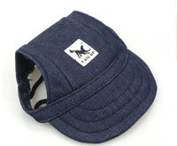 HKM-178515 Casual Oxford Dog Costume Hat - Stylish Baseball Sun Hat for Small to Medium Pets