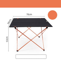 HKM-004435 Portable Aluminum Alloy Folding Tables and Chairs Set