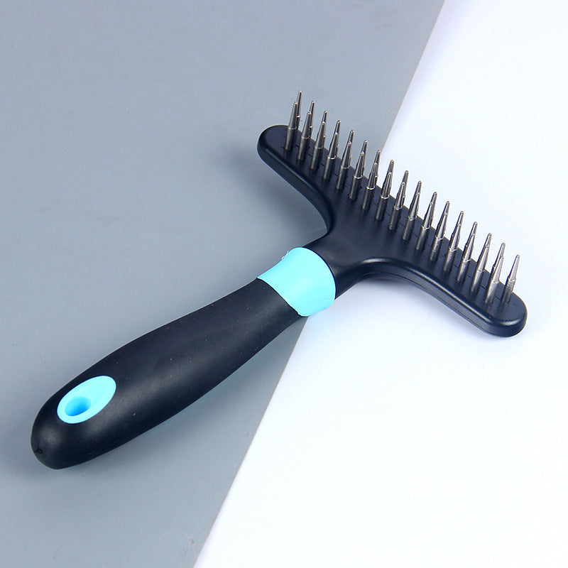HKM-098003 Stainless Steel Pet Hair Removal Comb for Effective Dog Grooming