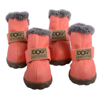 HKM-566803 Warm Waterproof Dog Snow Boots for Autumn and Winter - Non-Slip, Wear-Resistant Design in Multiple Colors