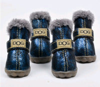 HKM-566803 Warm Waterproof Dog Snow Boots for Autumn and Winter - Non-Slip, Wear-Resistant Design in Multiple Colors
