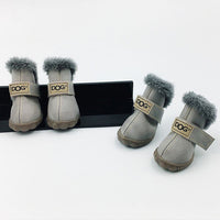 HKM-566803 Warm Waterproof Dog Snow Boots for Autumn and Winter - Non-Slip, Wear-Resistant Design in Multiple Colors
