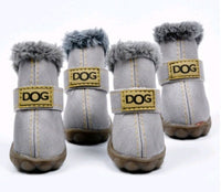 HKM-566803 Warm Waterproof Dog Snow Boots for Autumn and Winter - Non-Slip, Wear-Resistant Design in Multiple Colors