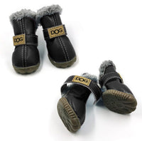 HKM-566803 Warm Waterproof Dog Snow Boots for Autumn and Winter - Non-Slip, Wear-Resistant Design in Multiple Colors