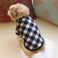 HKM-751379 Cozy Black and White Polar Fleece Jacket for Pets - Casual Fall/Winter Style