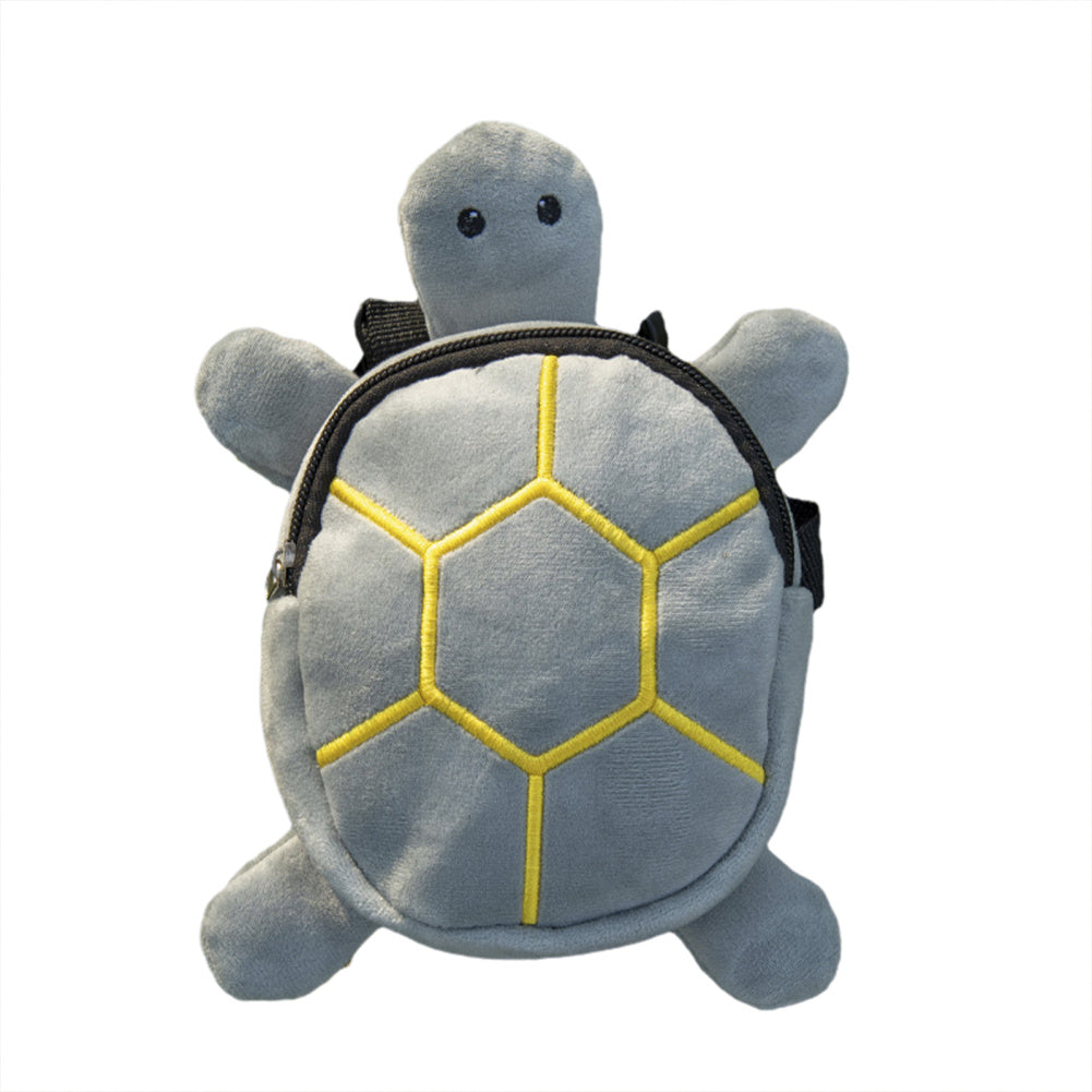 HKM-508627 Cartoon Turtle Shape Dog Backpack Harness with Metal Zipper and Large Capacity for Pets