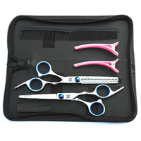 HKM-909971 Premium Hairdressing Scissors Set for Precision Cutting - 6 to 10 Pieces for Professional Use