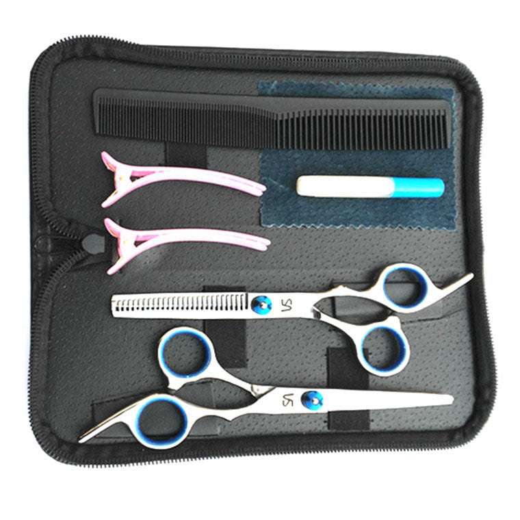 HKM-909971 Premium Hairdressing Scissors Set for Precision Cutting - 6 to 10 Pieces for Professional Use