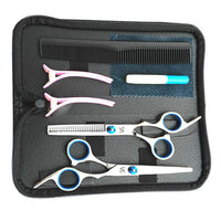 HKM-909971 Premium Hairdressing Scissors Set for Precision Cutting - 6 to 10 Pieces for Professional Use