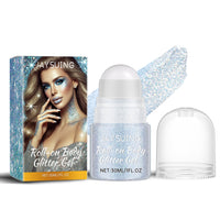 HKM-638419 Glitter Roll 30ML Eye Shadow in White | Sparkling Finish for Vibrant Looks