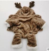 HKM-696723 Winter Double-Layer Thick Coral Fleece Coat for Dogs - Casual Style, Various Sizes Available