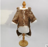 HKM-696723 Winter Double-Layer Thick Coral Fleece Coat for Dogs - Casual Style, Various Sizes Available