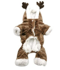 HKM-696723 Winter Double-Layer Thick Coral Fleece Coat for Dogs - Casual Style, Various Sizes Available
