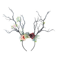 HKM-078419 Floral Women's Headband with Natural Style - Handmade, 18cm Inner Diameter