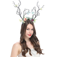 HKM-078419 Floral Women's Headband with Natural Style - Handmade, 18cm Inner Diameter