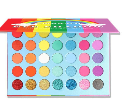 HKM-506195 35-Color Matte Eyeshadow Palette - Waterproof, Full Coverage, Ideal for Defining and Enhancing Features