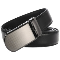 HKM-018771 Men's Cowhide Trousers Belt with Automatic Buckle, 3.0CM Width