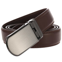 HKM-018771 Men's Cowhide Trousers Belt with Automatic Buckle, 3.0CM Width