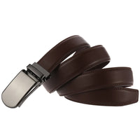 HKM-018771 Men's Cowhide Trousers Belt with Automatic Buckle, 3.0CM Width
